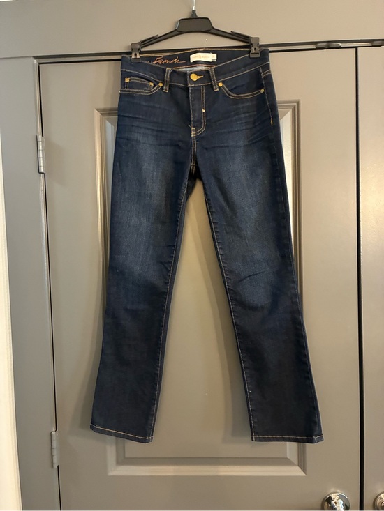 Tory Burch Denim - Tory Burch Dark Blue Straight Leg Cropped Denim
